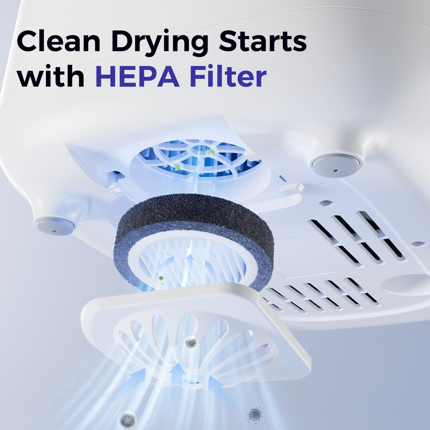 WONDBORN - Filtros HEPA para esterilizador y secadora (4 piezas)