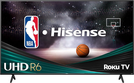 Hisense Smart Television De 55" Pulgadas, Serie R6 4K 2160p Ultra HD, Dolby Vision HDR y HDR10, Control Remoto De Voz, Funciona con Asistente Google y Alexa, 2024 | 55R6030N