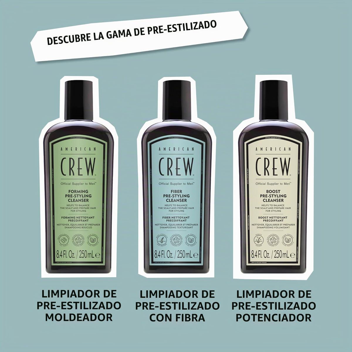 American Crew Shampo Fiber añade Fuerza y Textura al cabello 250ml