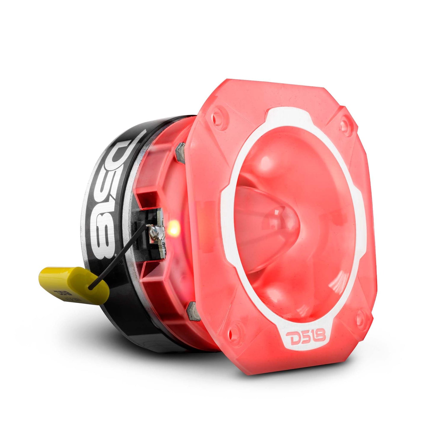 DS18 PRO-TW3L RGB Alluminum Super Bullet altavoz de agudos y Bullet- Bobina de voz de 1.5 pulgadas, cuerpo de policarbonato y bala, 500 W máximo, 250 W RMS, 4 ohmios, cruce integrado - Los tweeters
