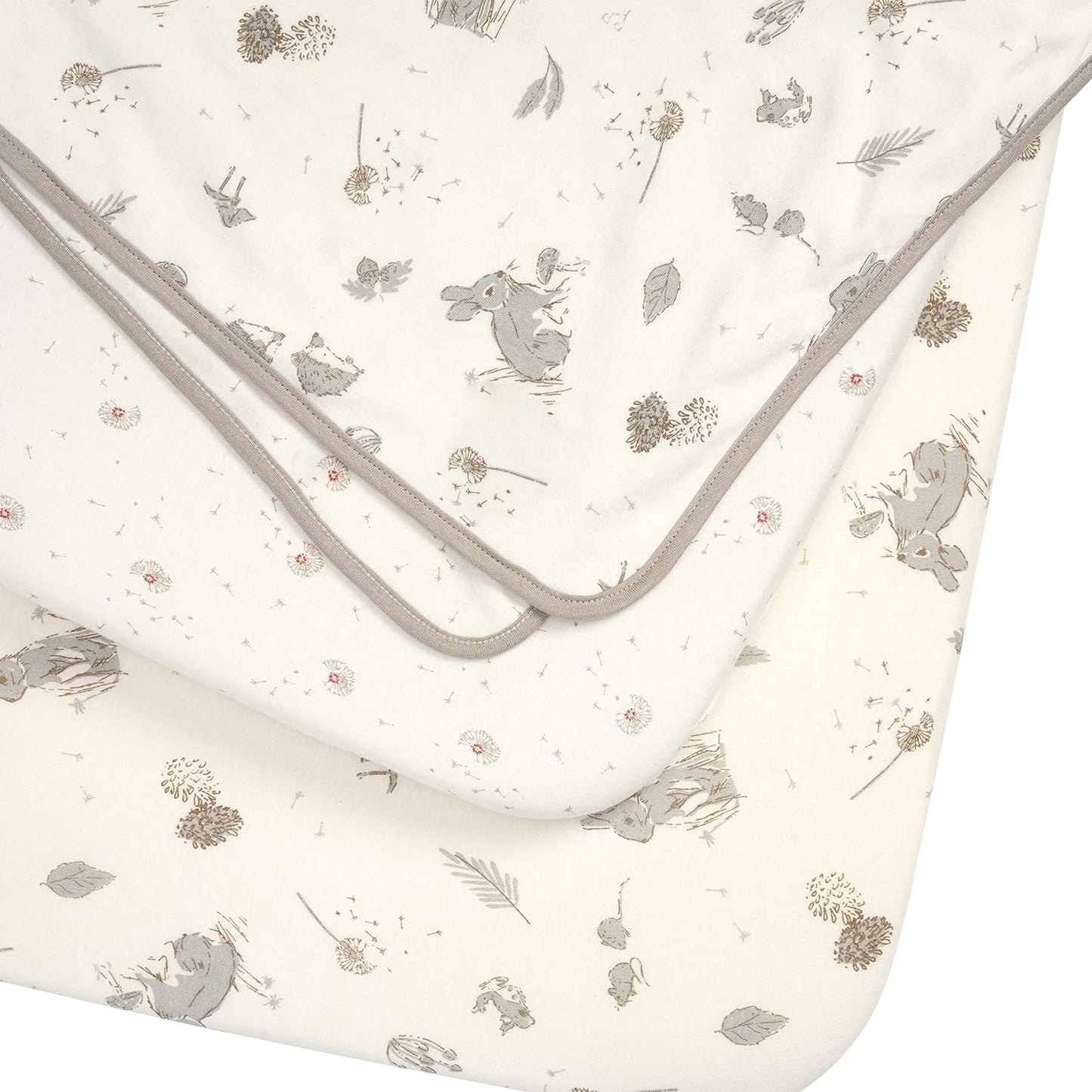 Tutti Bambini - Paquete de iniciación para cuna | 2 sábanas bajeras para cuna con una colcha entrelazada