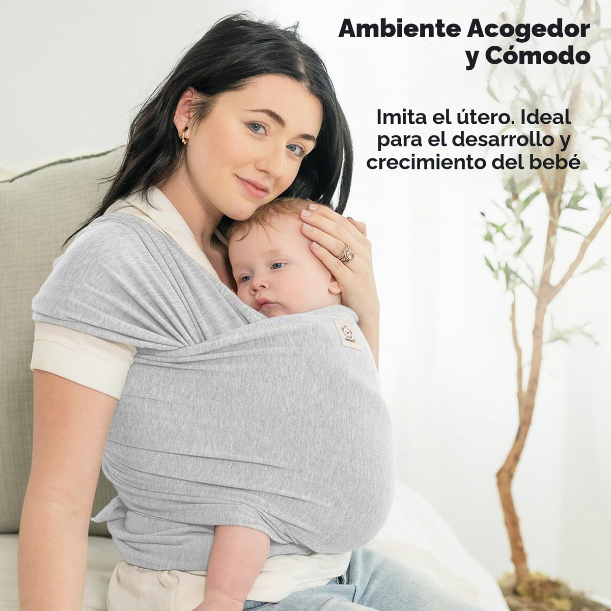 Portabebés KeaBabies - Portabebé Envolvente Todo en 1 Original, Portabebés para Recién Nacidos a Niños Pequeños, Fácil de Usar, Sin Manos, Para un Vínculo, Ligero, Envolvente Transpirable