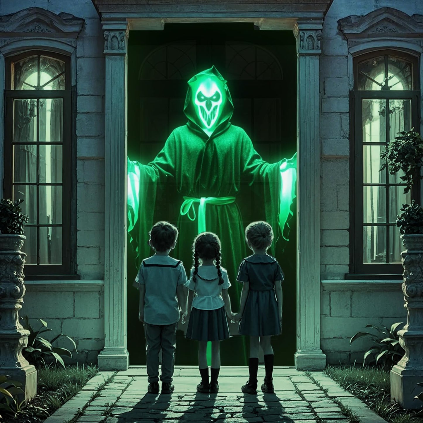 visualización de proyección trasera holográfica plegable: pantallas de proyección para interiores de 50 x 89 pulgadas, proyectores de video de Halloween, noche de película para colgar en la pared