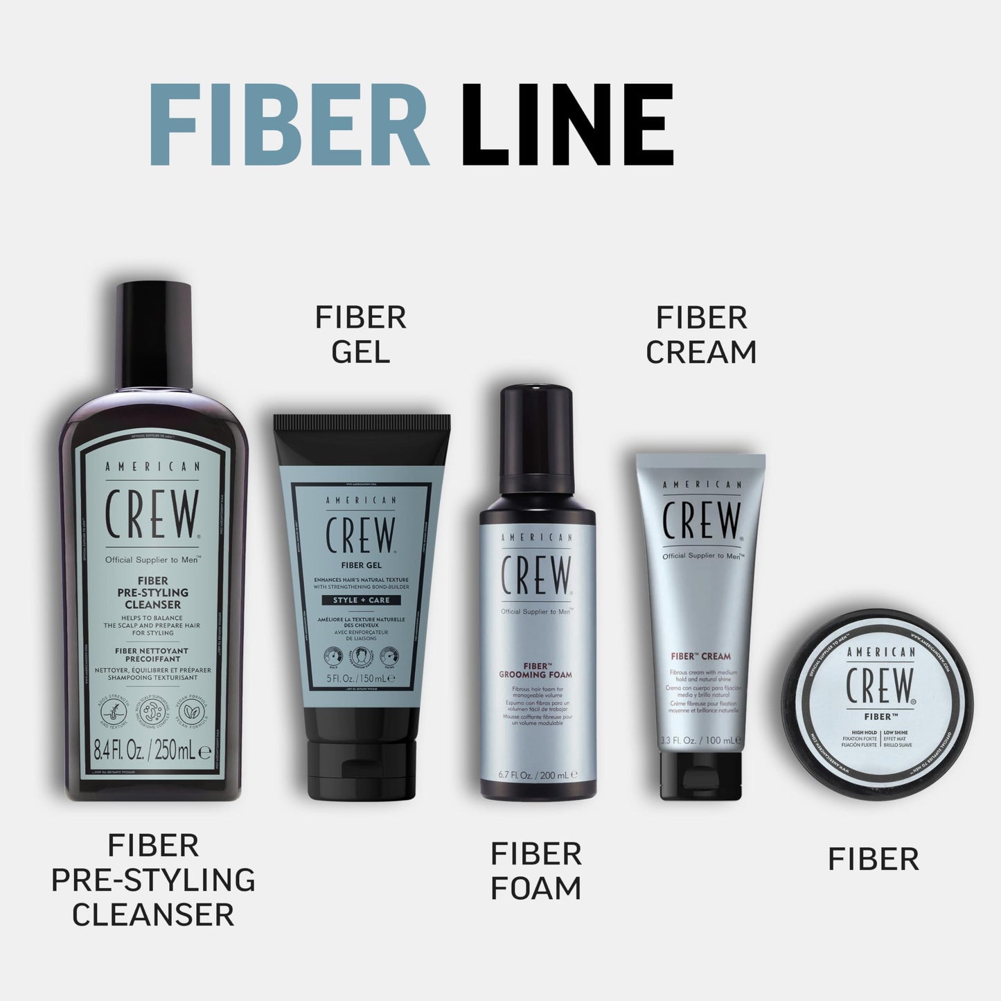 American Crew Fiber Gel, Fijador H?brido para Hombre