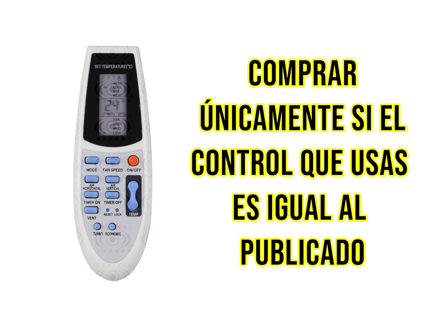 CONTROL EXPERT Control Compatible con York Minisplit R91/bge R91/bgce R92/bgce Aire Acondicionado
