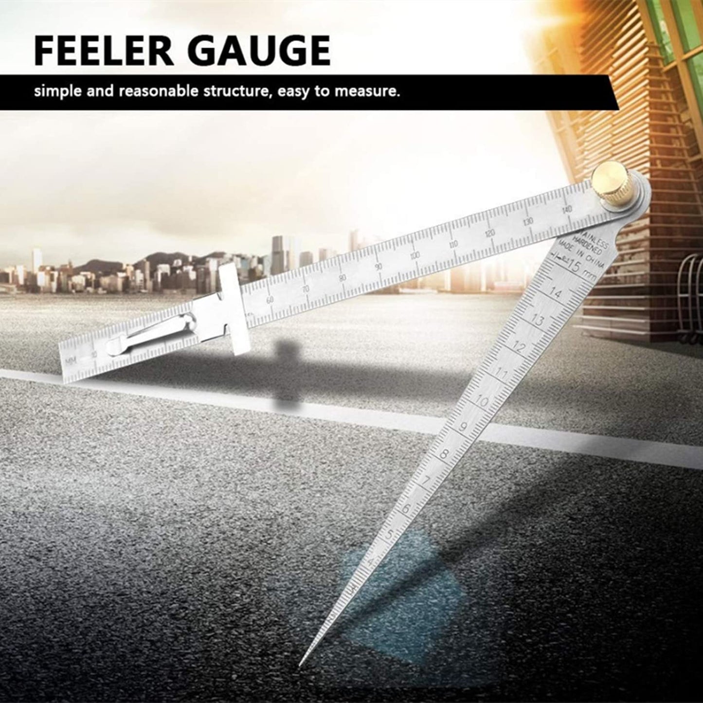 Herramienta de Inspección de Soldadura Taper Gap Profundidad Regla Fácil de Leer