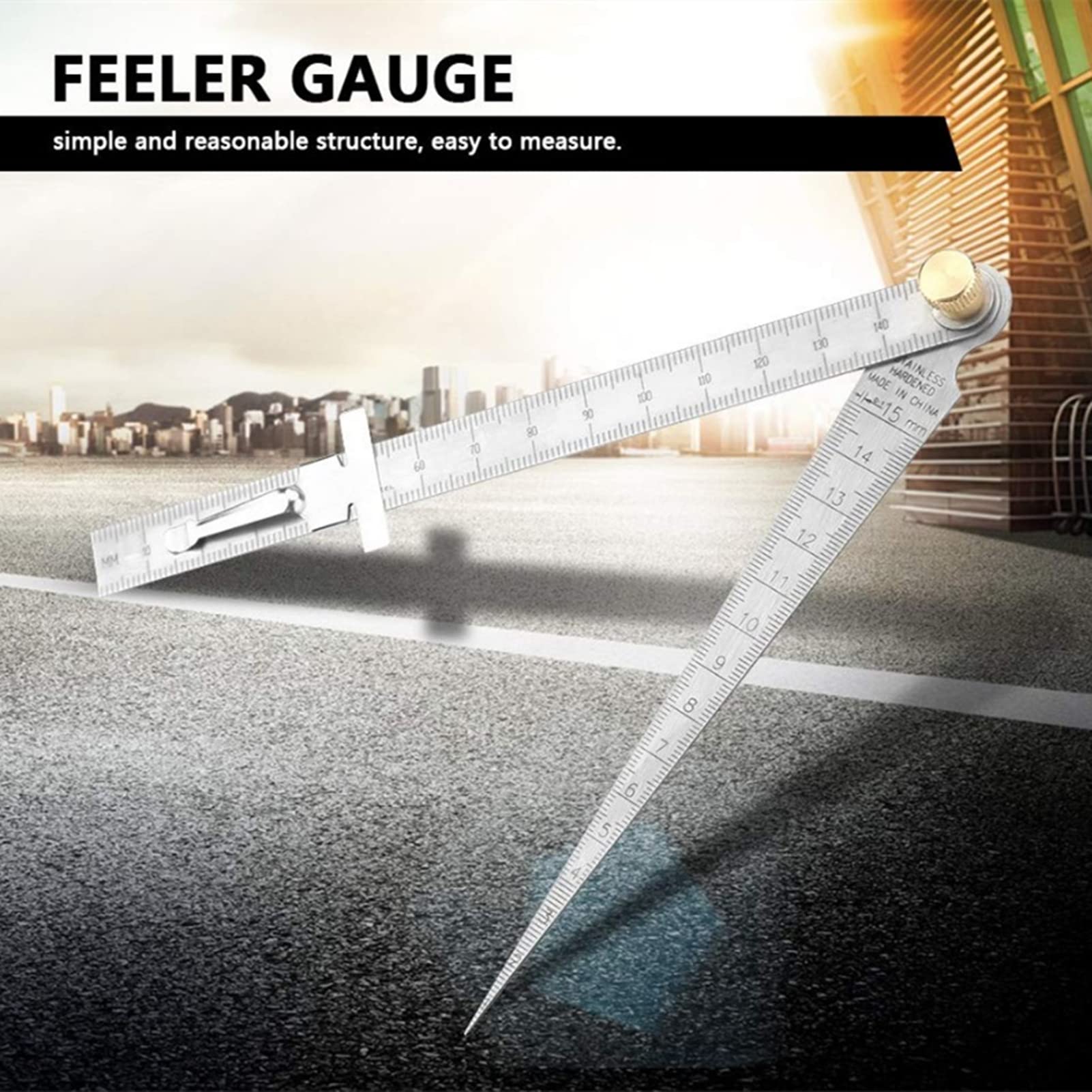 Herramienta de Inspección de Soldadura Taper Gap Profundidad Regla Fácil de Leer