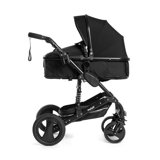 Carriola de Paseo Motek Dan Pro 2 en 1 Bambineto Chasis Aluminio Negro