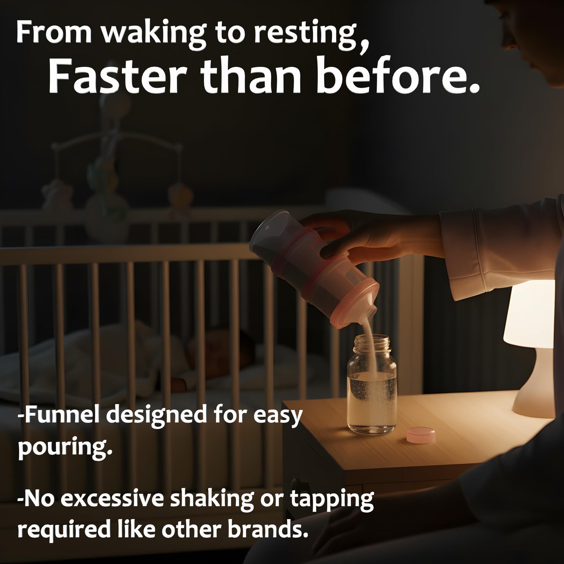 Contenedor de fórmula para llevar – Baby Essentials, dispensador de fórmula apilable para alimentación nocturna, aperitivos y más, contenedor de viaje de proteína en polvo, paquete de 2, por KiKo