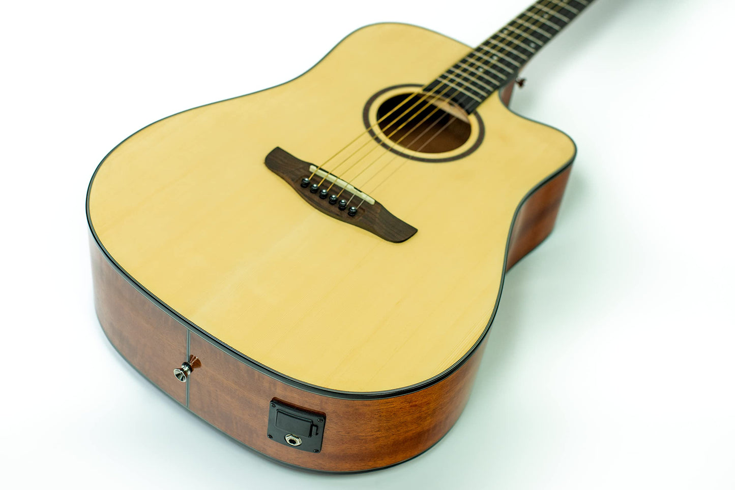 Guitarra electroacustica Deviser L820A-KL, incluye funda