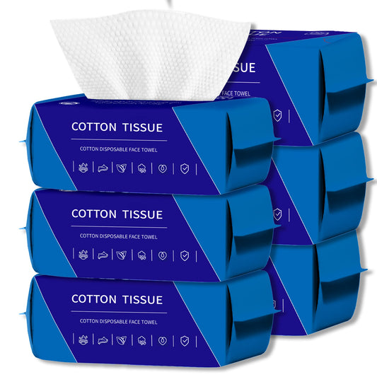 ZVNNZOM Paquete De 600 Toallas Faciales Desechables, Toallitas De Doble Textura Para Uso En Seco O Húmedo, Toallas Faciales Ultrasuaves, Sin Pelusa, Ideales Para Limpieza, Maquillaje Y Viajes.