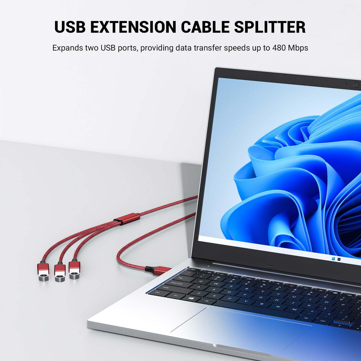 Divisor USB POHFP 3.3 Pies 3 en 1 Compatible con Carga y Transferencia de Datos