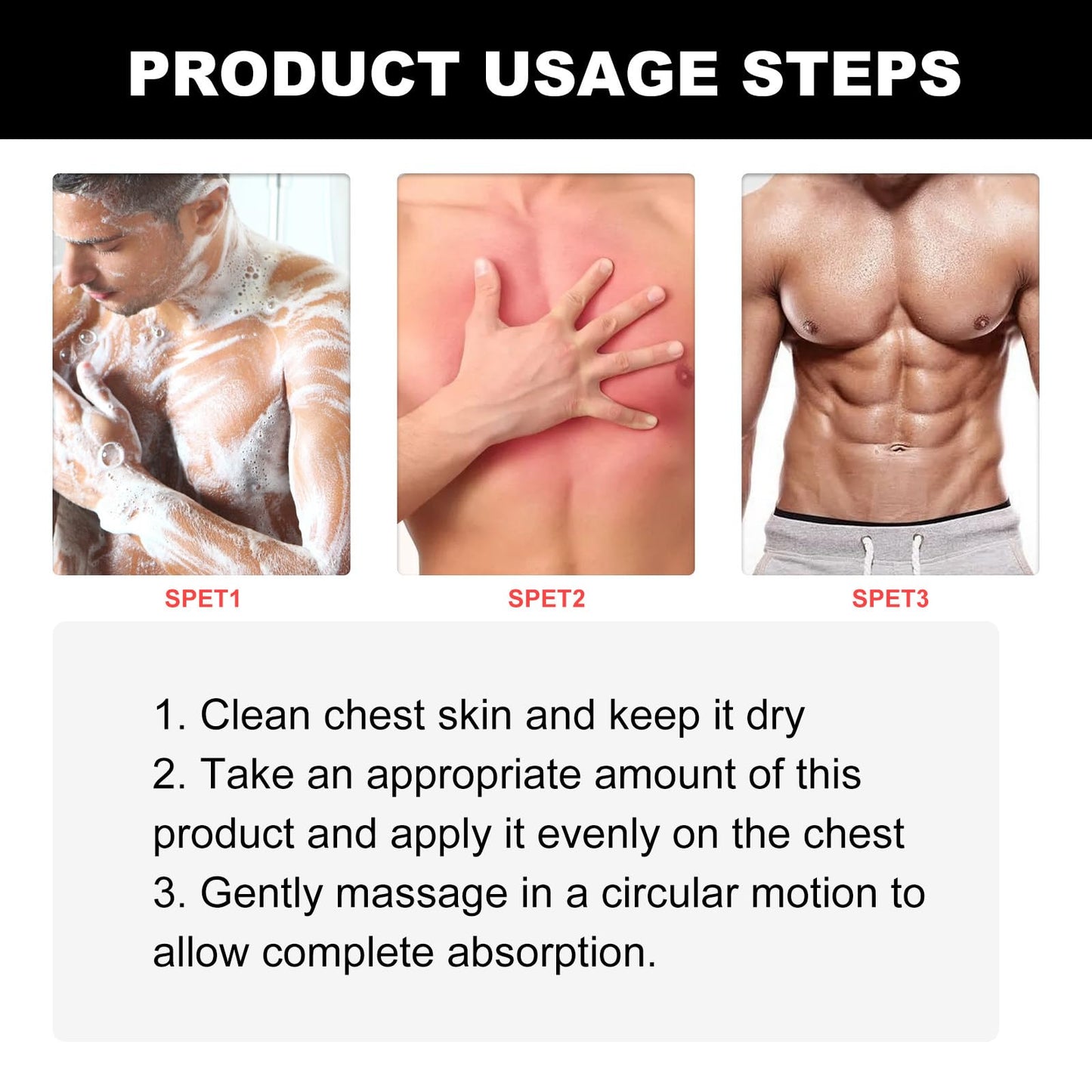 Pack de 4 Aceites para Reducir Ginecomastia, Fortalecer Músculos y Eliminar Tejido Mamario. Producto específico para hombres. Ideal para el cuidado personal. Ayuda a mejorar la apariencia física de forma natural.