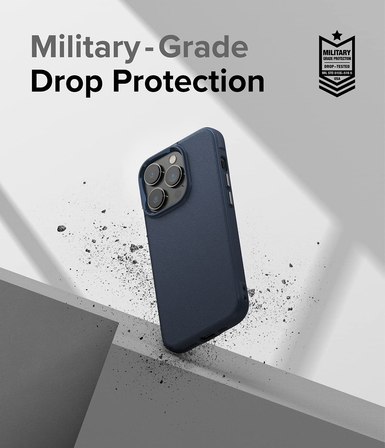 Funda iPhone 14 Pro Ringke Navy Antideslizante Anti Huella Dactilar
