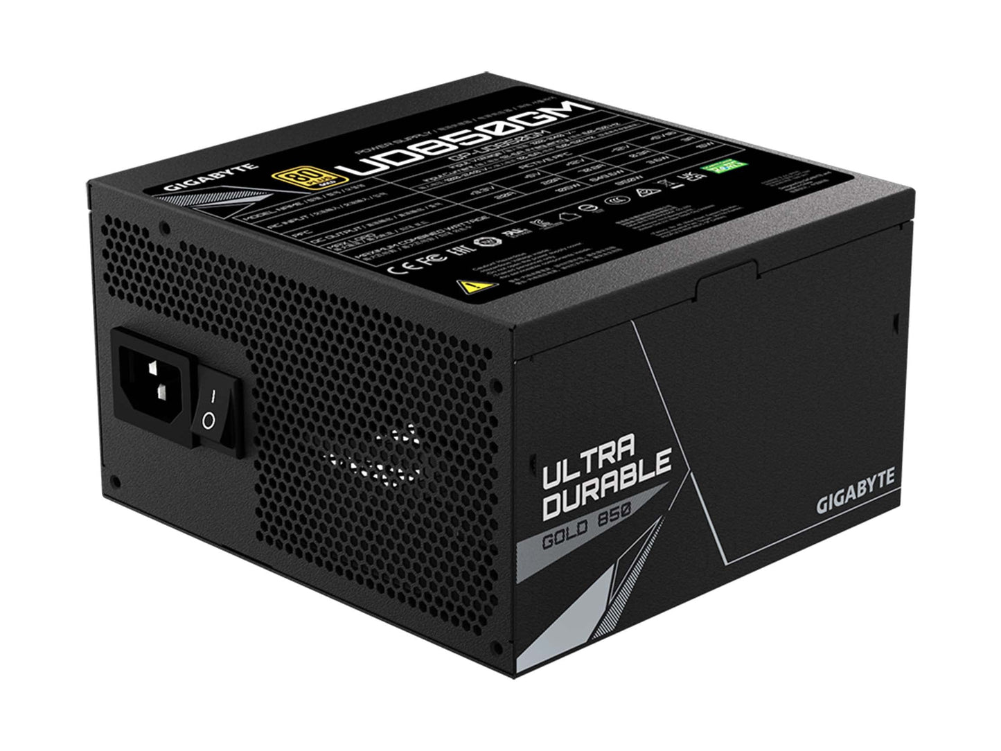 GIGABYTE GP-UD850GM 850W 80 Plus Fuente de alimentación Totalmente Modular con certificación Gold