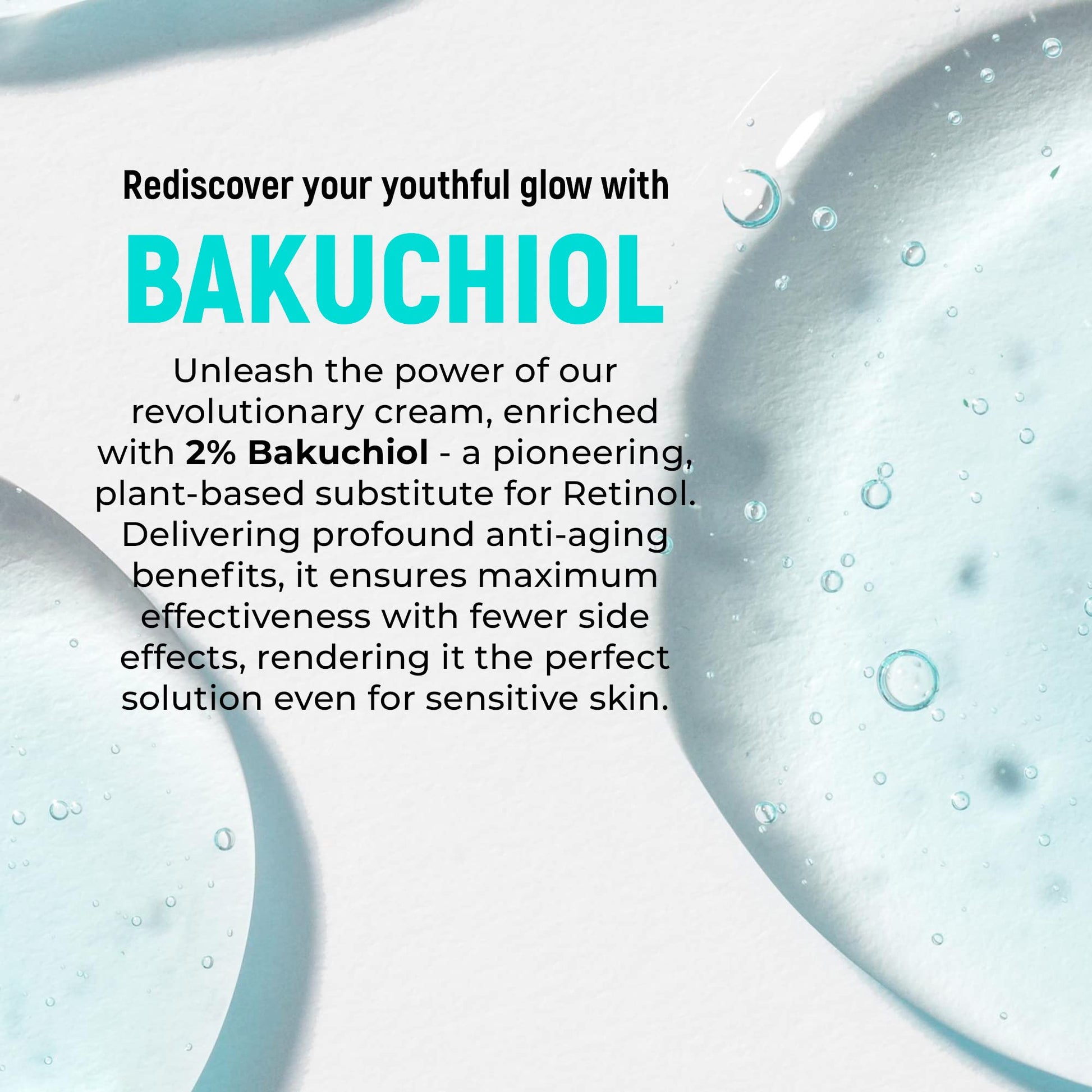 PENEBELLA New Bakuchiol Face Moisturizer - Made in Europe - Anti-Aging Retinol Alternative Cream - Moisturizing & Hydrating Serum - Wrinkle Cream for Face & Neck - Hyaluronic Acid - Vitamin C, E, F, Natural Oils