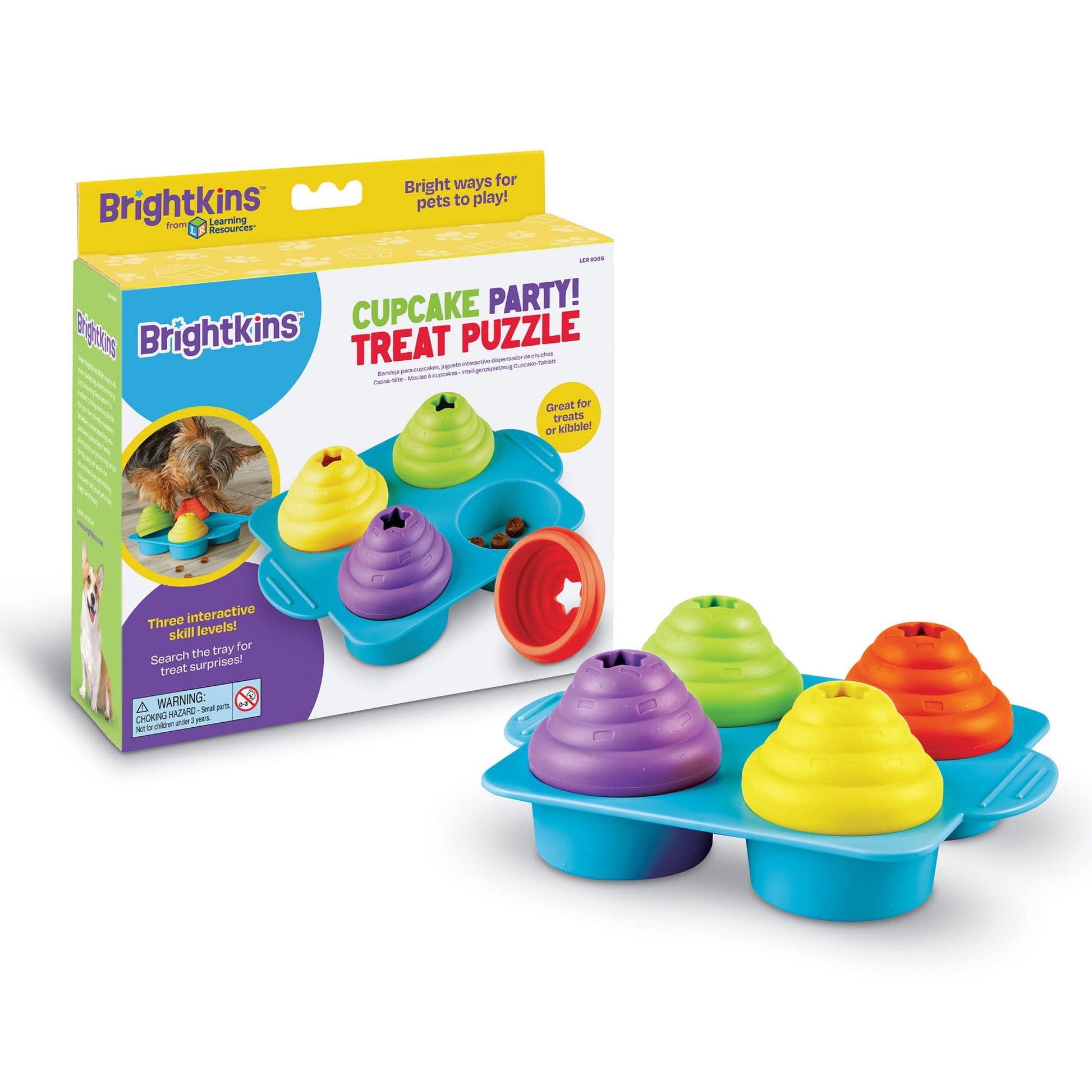 BRIGHTKINS Fiesta de Cupcakes Rompecabezas de Tratamiento para Perro