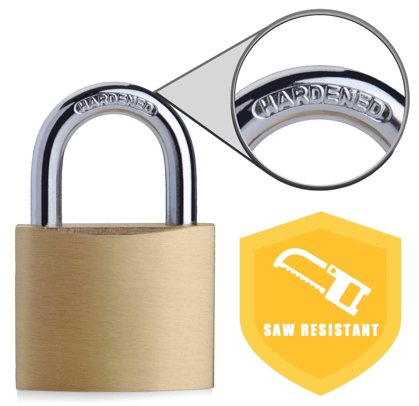 Juego de Candados SEPOX Latón Sólido y Aluminio Alta Seguridad