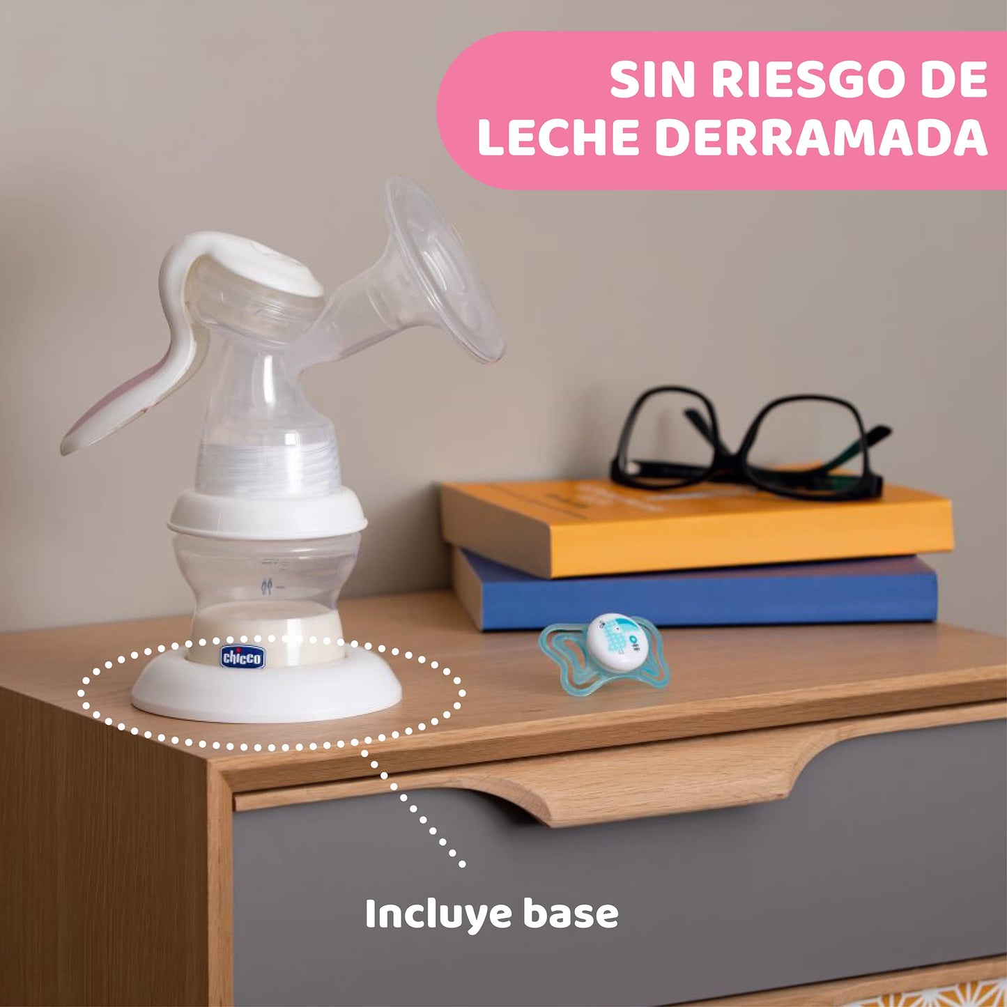 CHICCO, Extractor de Leche Materna Manual Natural Feeling, Accesorios de Lactancia