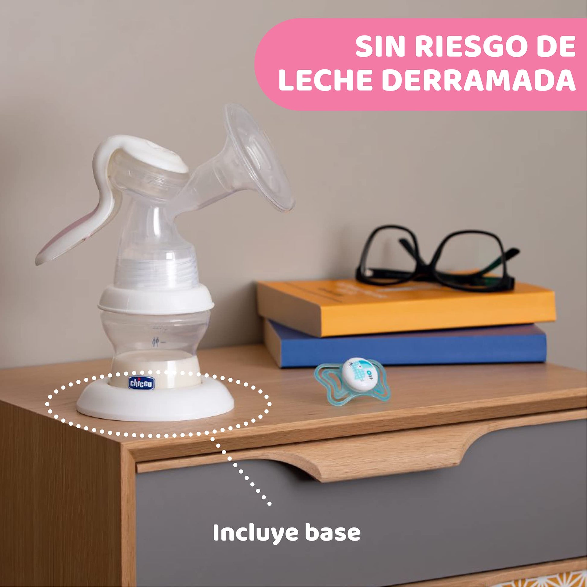 CHICCO, Extractor de Leche Materna Manual Natural Feeling, Accesorios de Lactancia