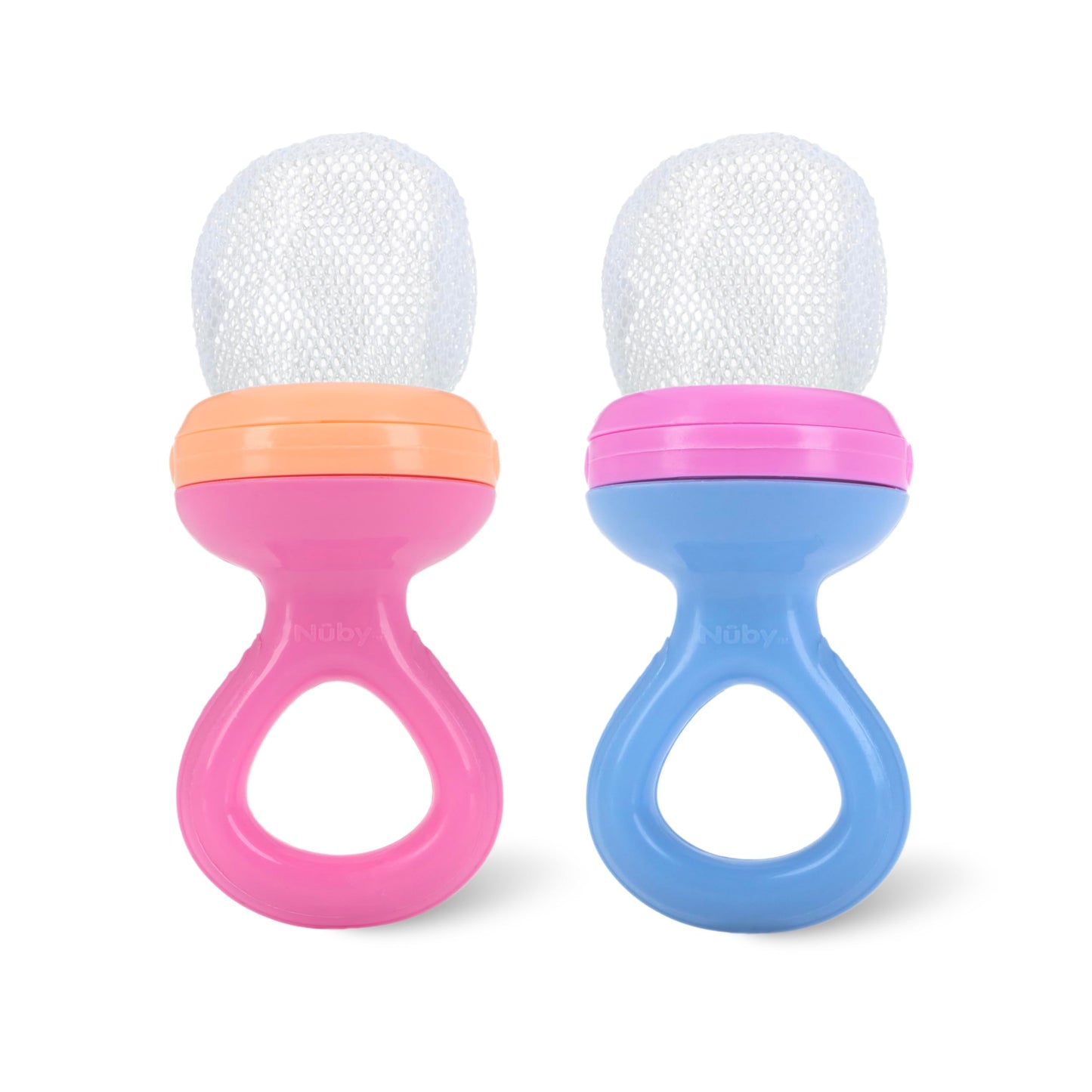 Alimentador de Comida Blanda Nuby Naranja Doble Pack