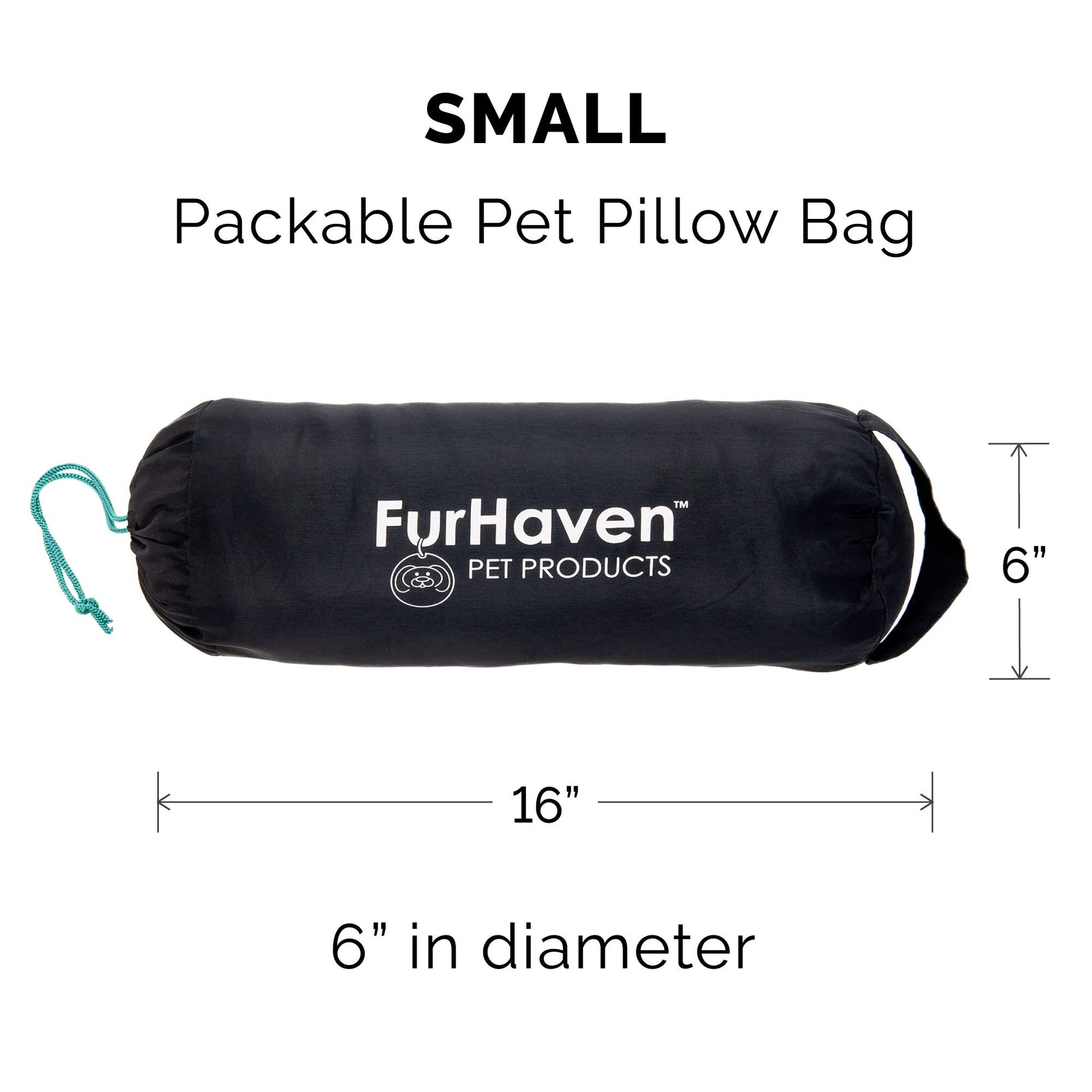 Furhaven Small Dog Bed Trail Pup Travel Pillow Mat w/Stuff Sack, Washable - Paprika/Camo-Paw, Small