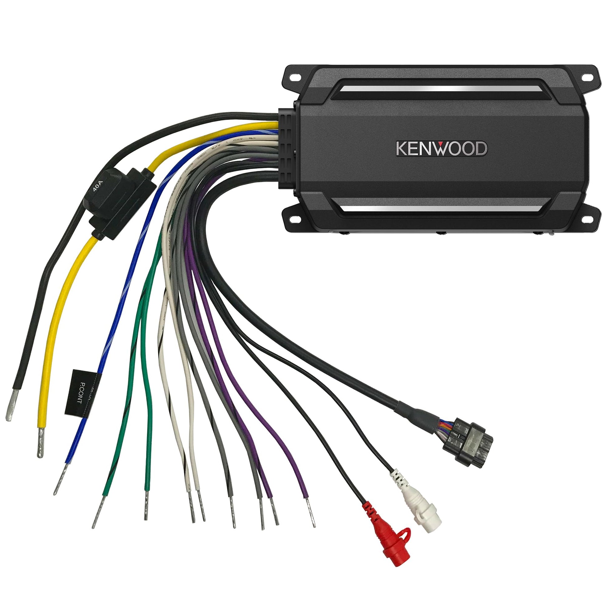 Amplificador Compacto KENWOOD KAC-M5024BT 600 Vatios Bluetooth para Coche Aplicaciones Marinas y ATV Impermeable