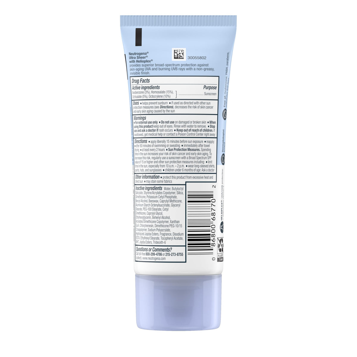 Crema Bloqueador Neutrogena Ultra Sheer FPS 70 88ml
