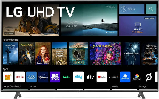LG Television de 70 Pulgadas Serie 7 Class 4K 2160p Smart LED TV HDR Frecuencia de Actualización 60Hz Bluetooth Compatible con Alexa y Google Assistant (Reacondicionado)