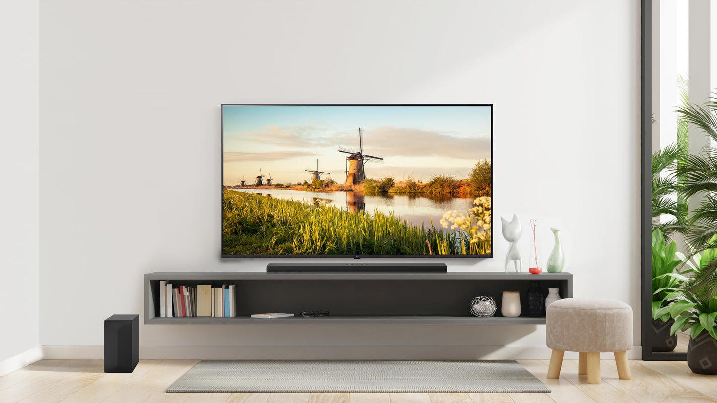 LG S60T 3.1 ch. Barra de Sonido con subwoofer inalámbrico, Dolby Audio, TV Synergy, Wow Interface, AI Sound Pro (Modelo 2024)