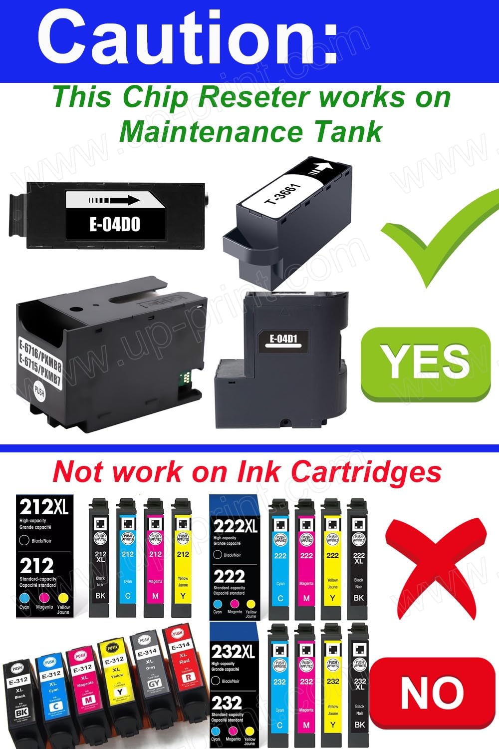 Caja de Mantenimiento UPink T04D1 Compatible con Impresoras Epson