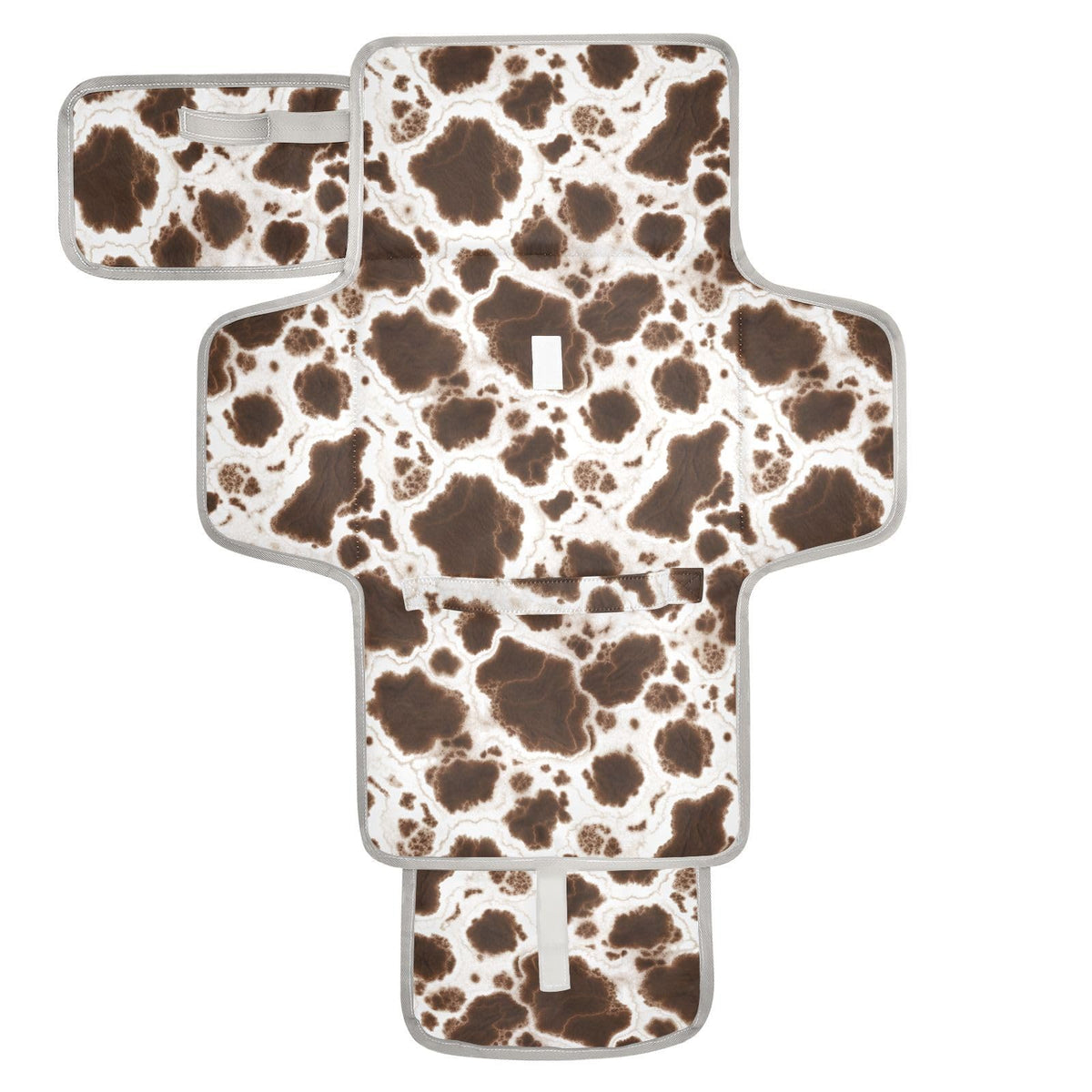 GOODOLD - Cambiador portátil para bebé - Cambiador de pañales de viaje de vaca negra impermeable con almohada incorporada, regalos de baby shower