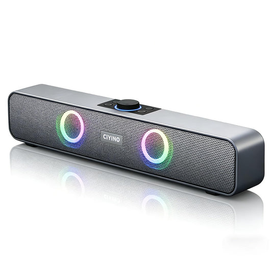 Barra de Sonido Bluetooth LLXXM Negro con Batería 1200mAh y Soporte 3.5mm AUX/TF/USB para Interior y Fiesta