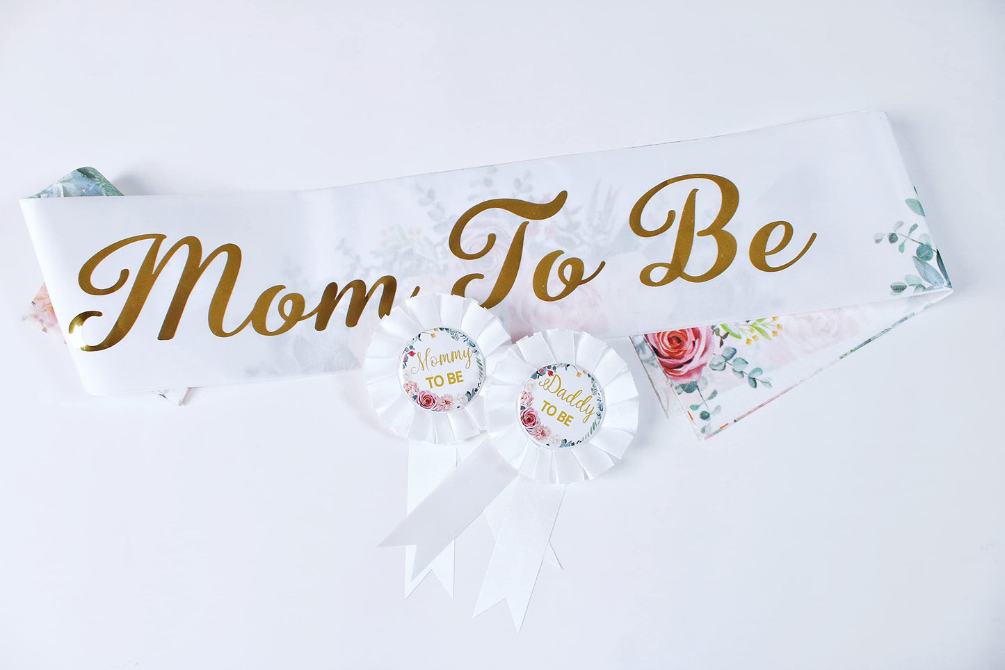 HAPPYLAND - Decoración para baby shower, diseño floral y hojalata