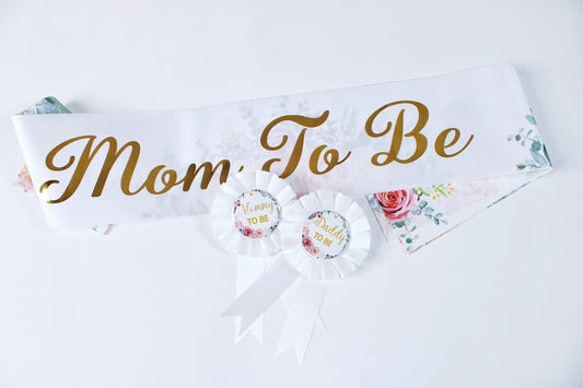 HAPPYLAND - Decoración para baby shower, diseño floral y hojalata