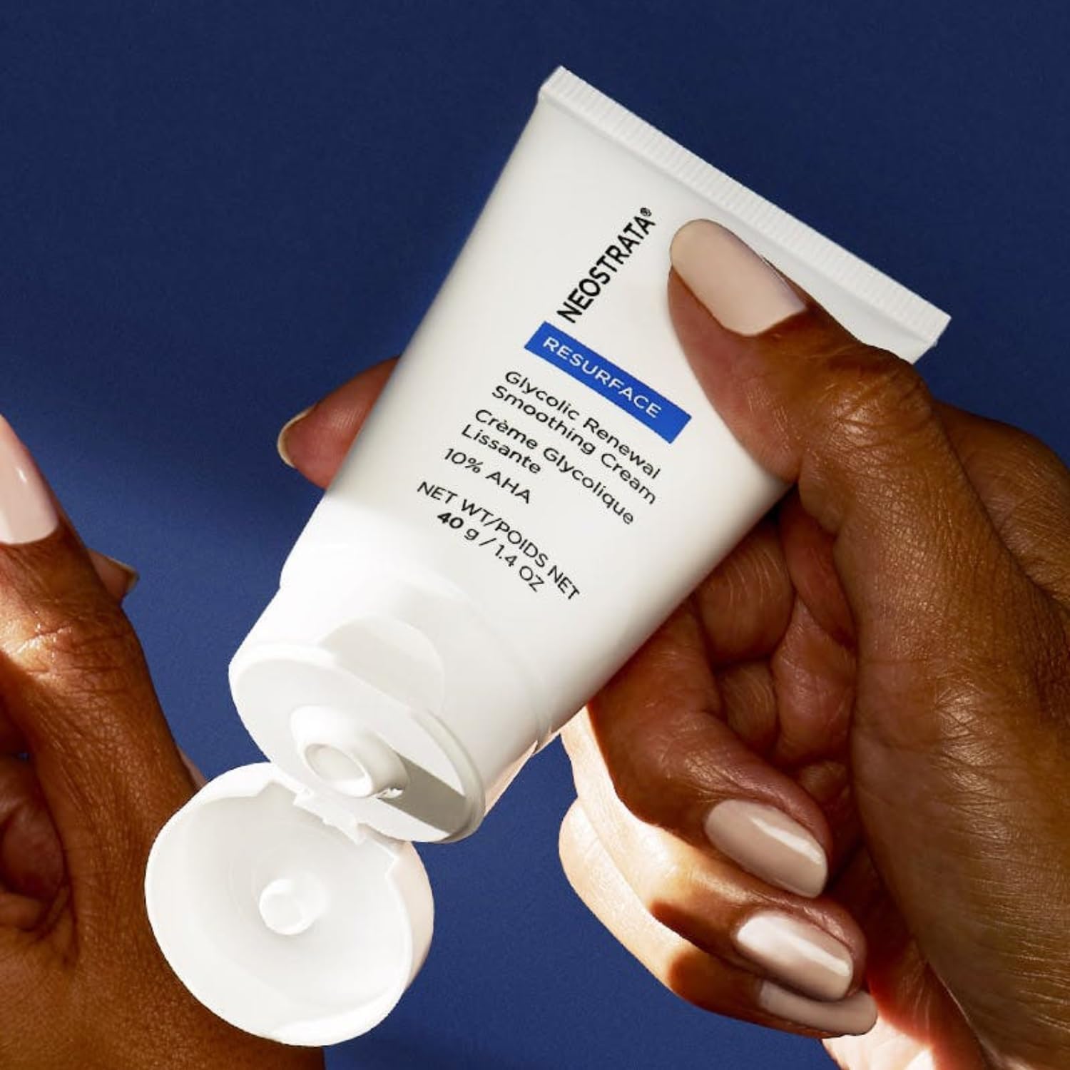 NEOSTRATA RESURFACE Ácido glicólico Renovación Suavizante Facial Hidratante & Crema de Cuello - 10% Ácido Alpha Hidroxi (AHA), Manteca de Karité, Ácido cítrico, Glicerina; Antienvejecimiento, Antiarrugas; 1.4 onzas