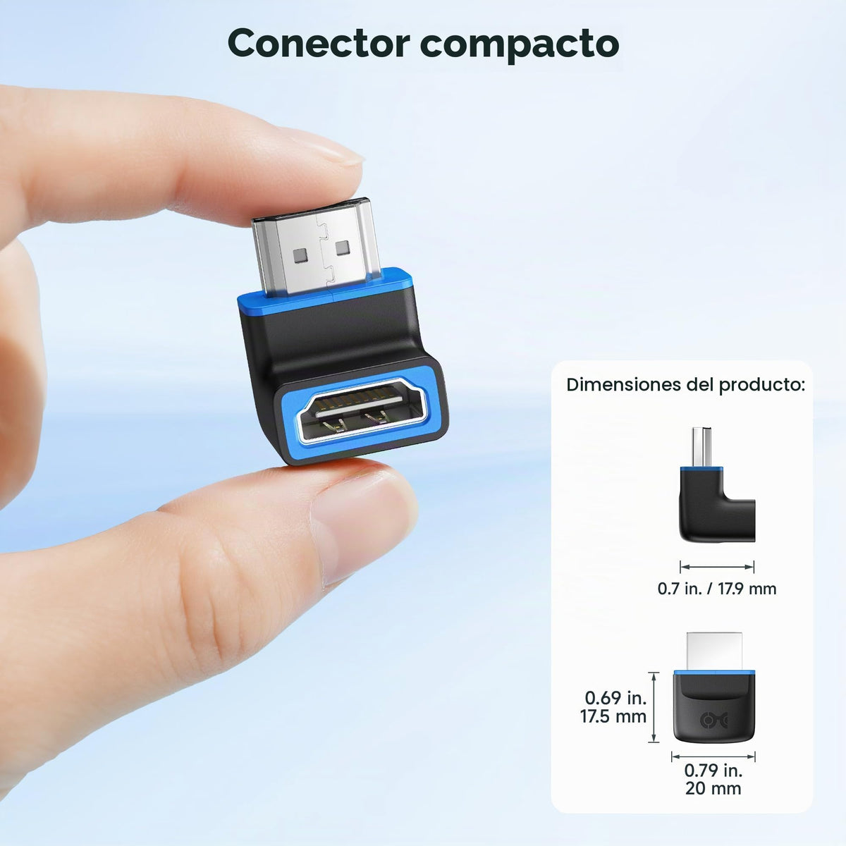 Adaptadores HDMI 2.1 Cable Matters Negro Paquete de 2 8K