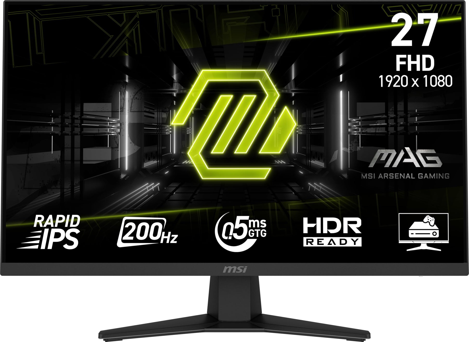 mag 274F | Monitor Gamer de 27 Rapid IPS / 200Hz / .05ms GTG/HDR Ready/AI-Vision