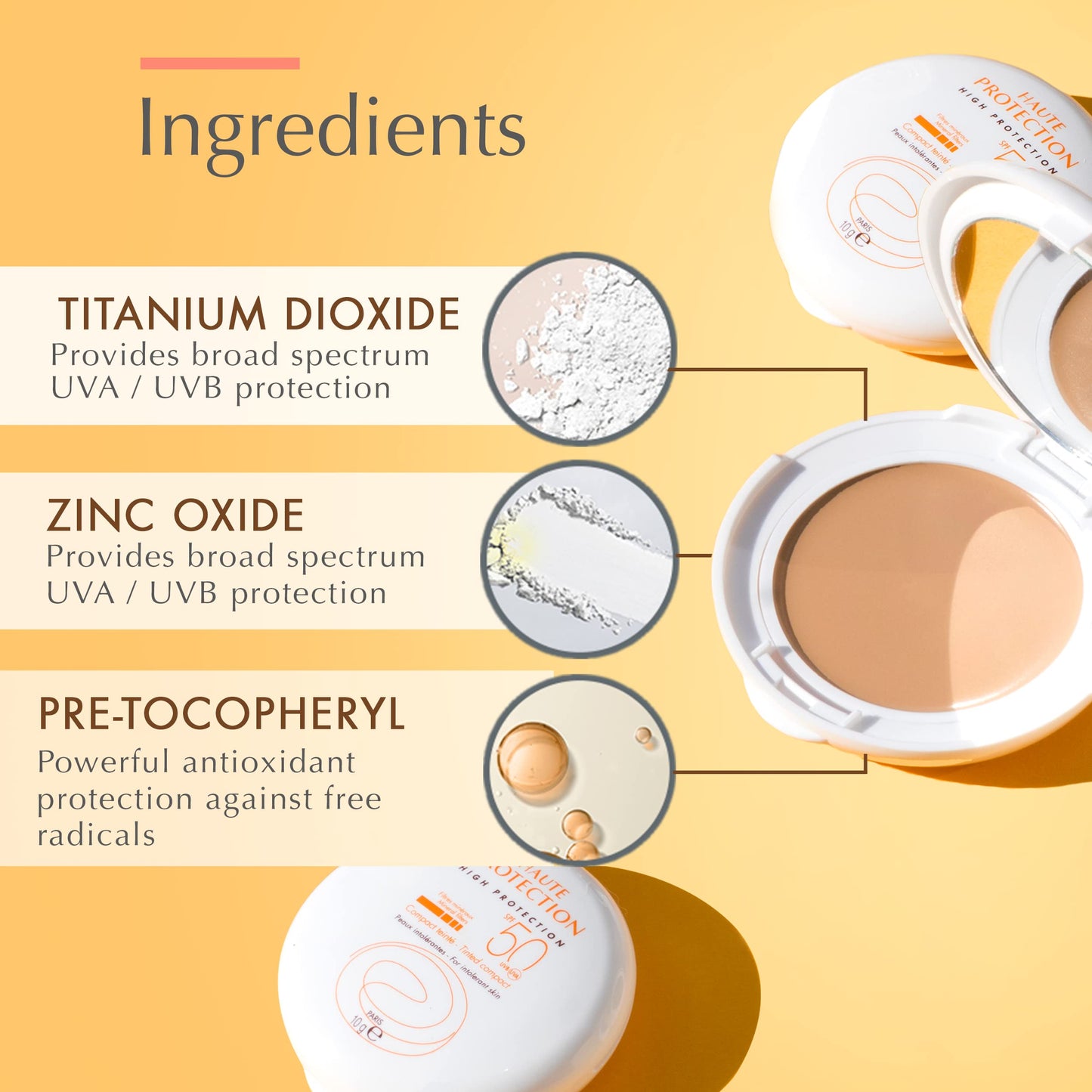 Protector Solar Compacto Avène SPF 50 Beige Tinted