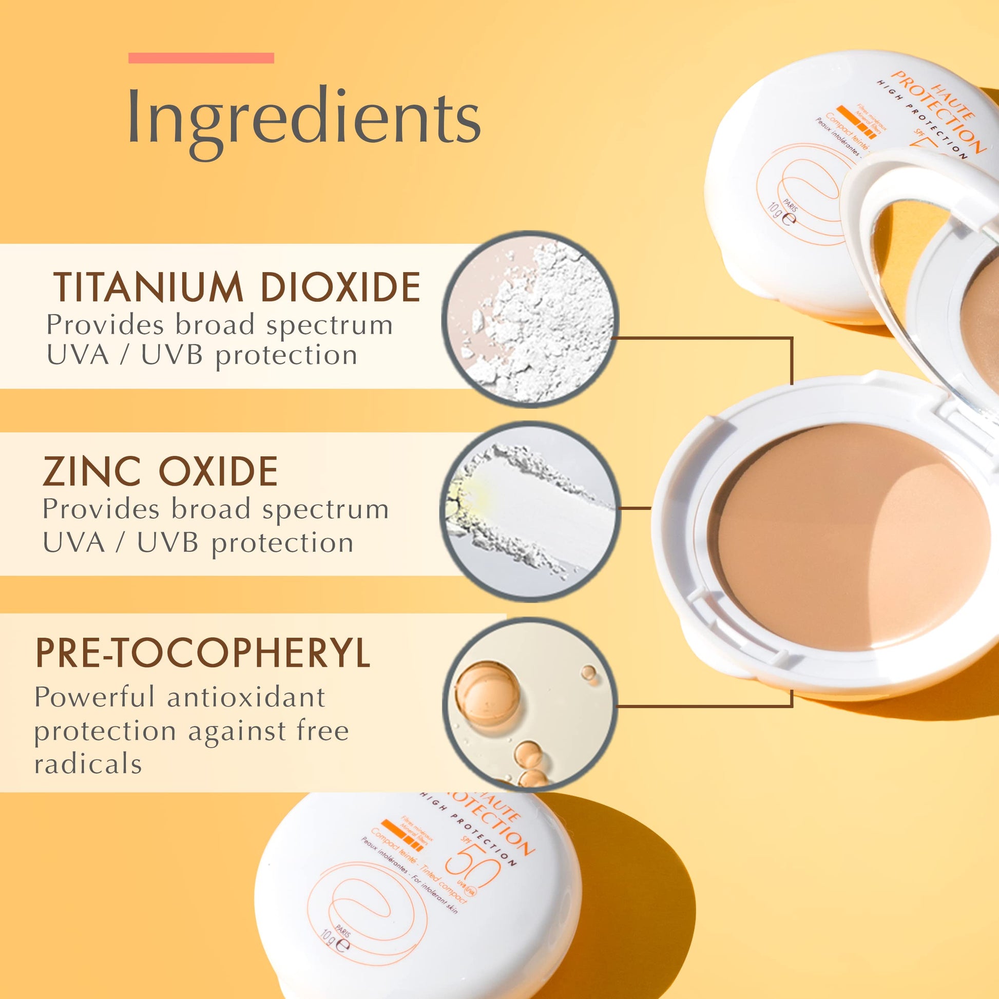 Protector Solar Compacto Avène SPF 50 Beige Tinted