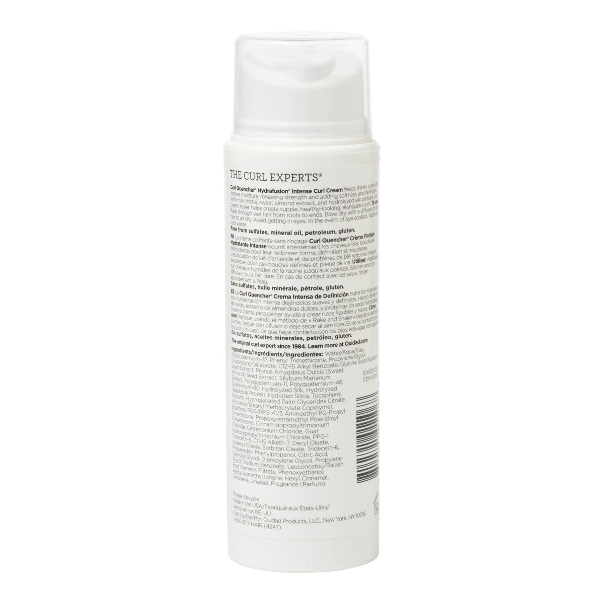 Crema rizadora de rizos Ouidad Curl Quencher Hydraft de 5 onzas líquidas