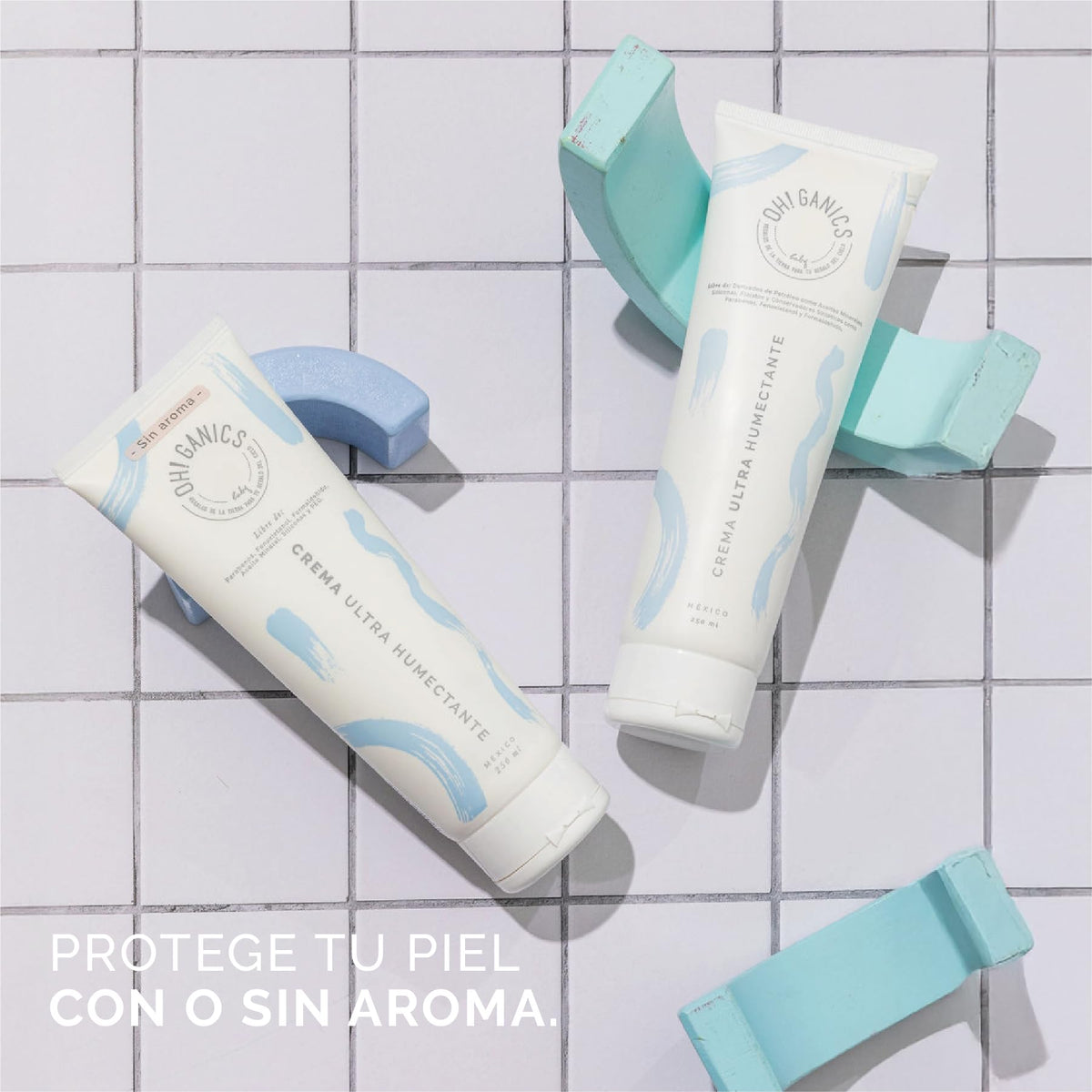 OH! GANICS Crema Ultra Humectante Bebé para Cara y Cuerpo, 250 ml