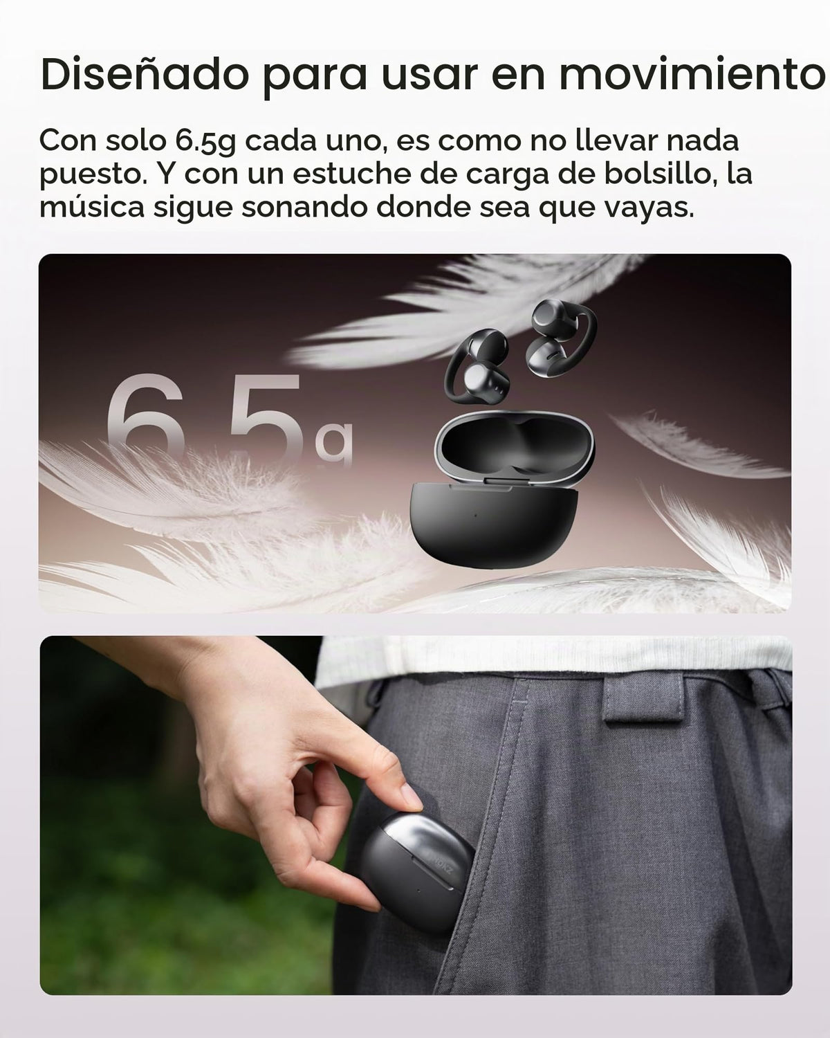 Auriculares Inalámbricos SHOKZ Negro con Micrófono y Carga Rápida Resistente al Agua Reacondicionado