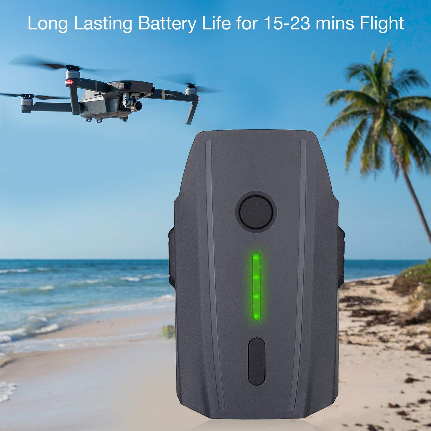 Batería de Repuesto DJI Mavic Pro Blanco 3830 mAh con 2 Bolsas de Seguridad 2 Paquetes