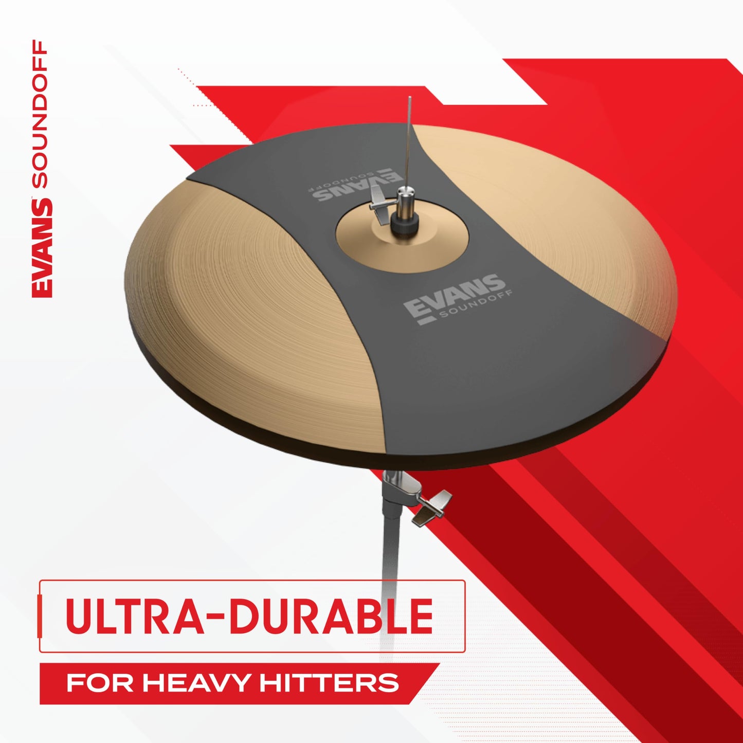 EVANS Sound Off Silenciadores de Batería Tom/Tarola Standard Kit 12", 13", 14", 16" Paquete de 4