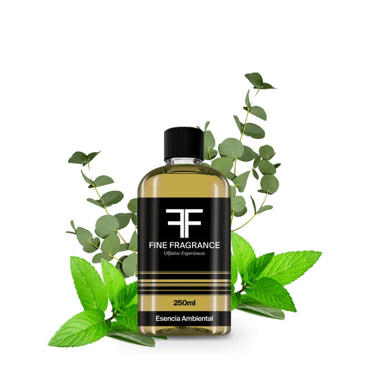 Fine Fragrance, Esencia para difusor aroma Menta Eucalipto, 250ml, ultra concentrada para uso exclusivo en difusores profesionales y aromaterapia