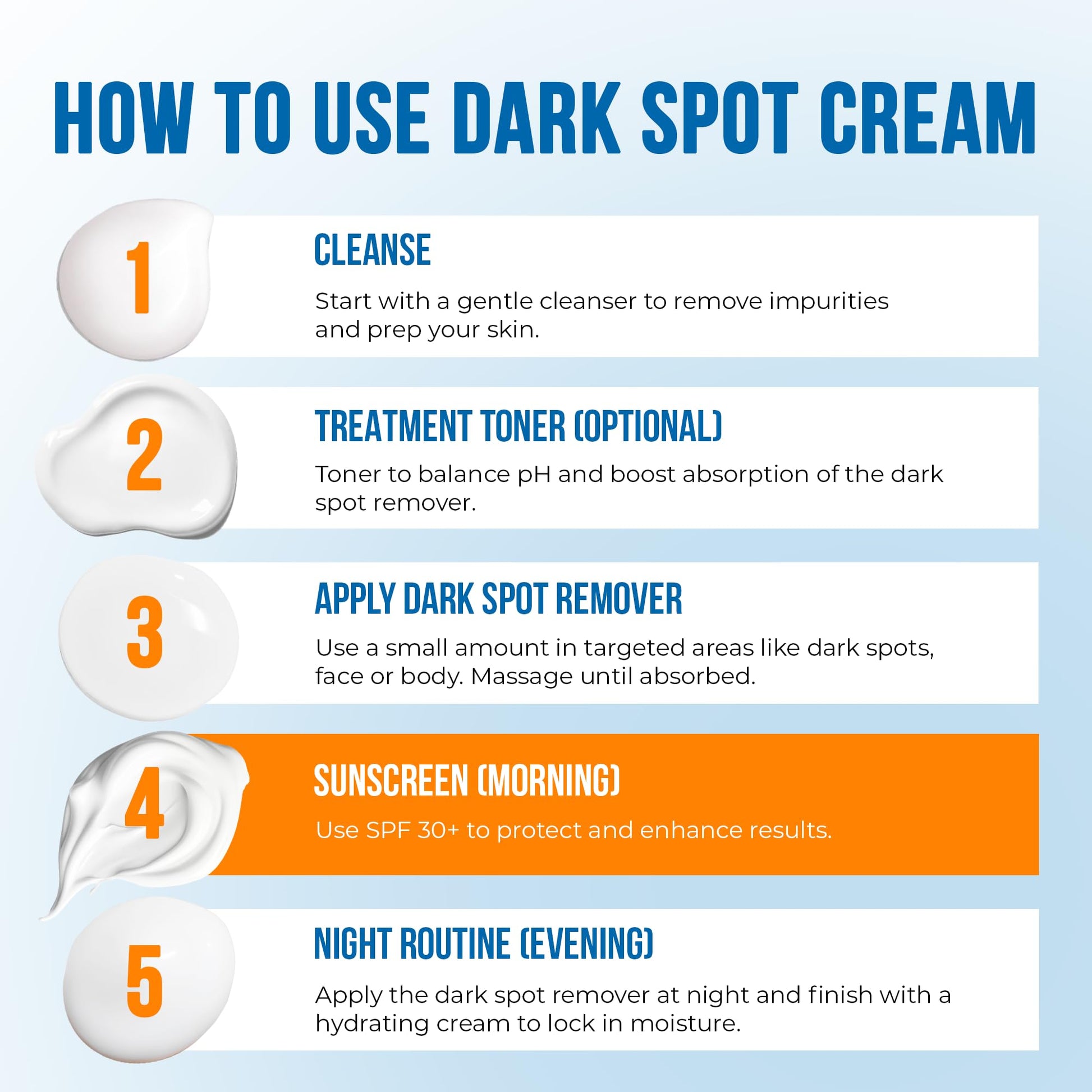 Dark Spot Remover for Face and Body - 43% Active Ingredients Blend with Vitamin C, Niacinamide, Collagen - Skin Lightening Cream for Women and Men - Dark Spot Corrector - Brightening Cream