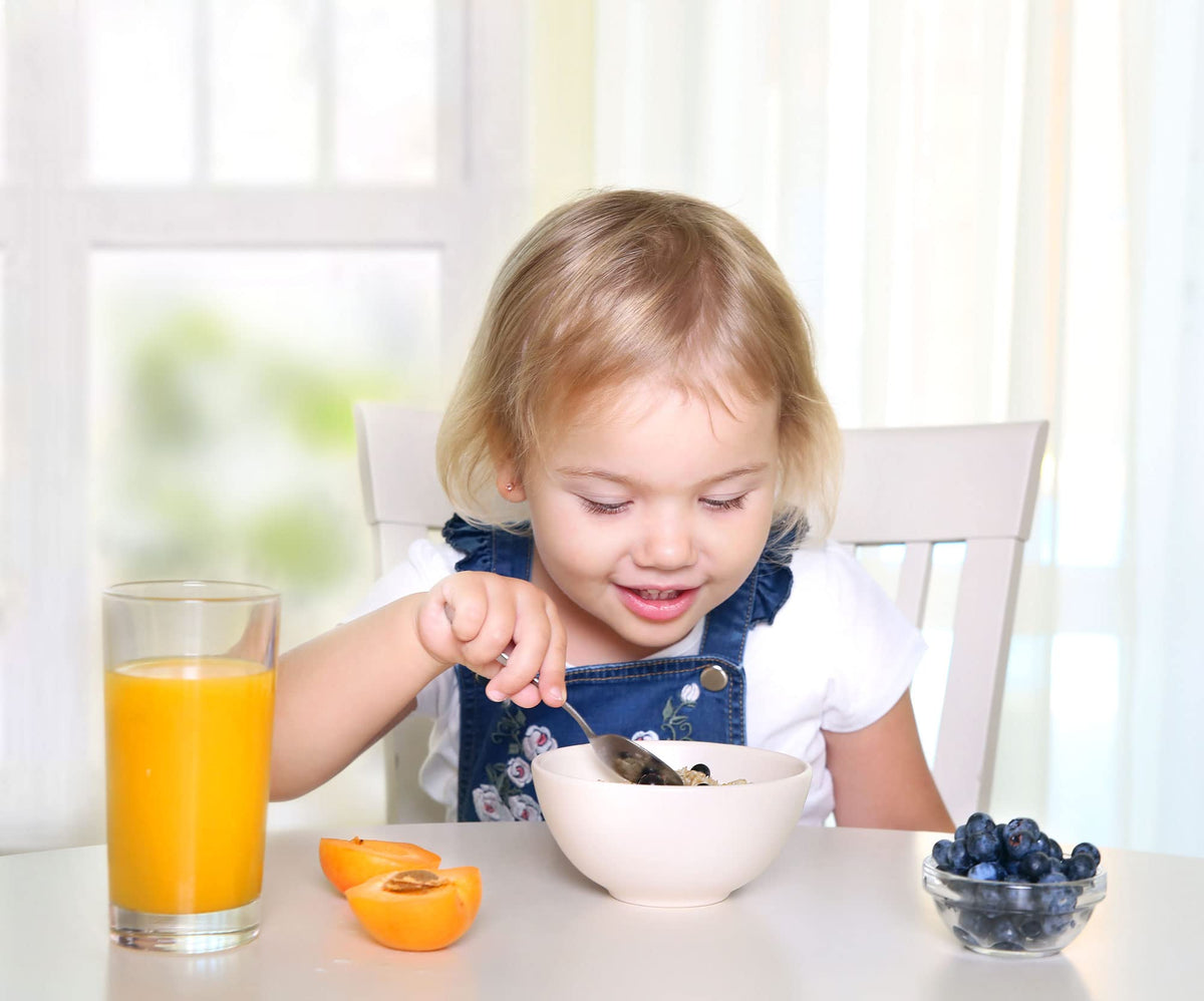 Juego de cubiertos de acero inoxidable de 9 piezas para niños, cubiertos seguros para niños y niños, juego de utensilios para niños, juego de cubiertos de metal para niños, incluye 3 cucharas pequeñas, 3 tenedores y 3 cuchillos