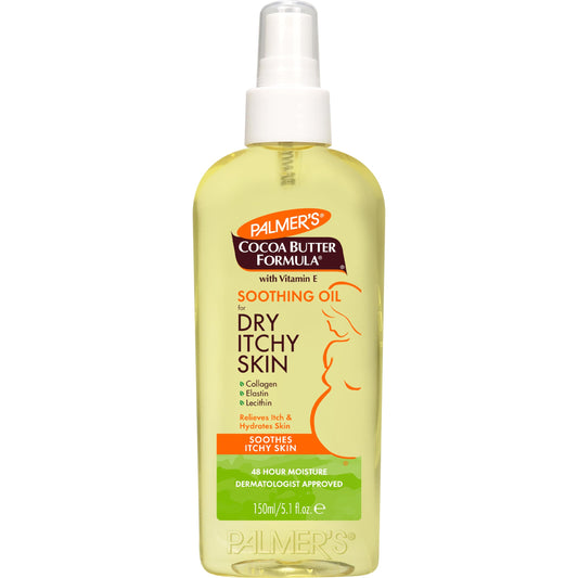Palmer's Cocoa Butter Formula Soothing Oil for Dry/Itchy Skin for Women, 5.1 Ounce