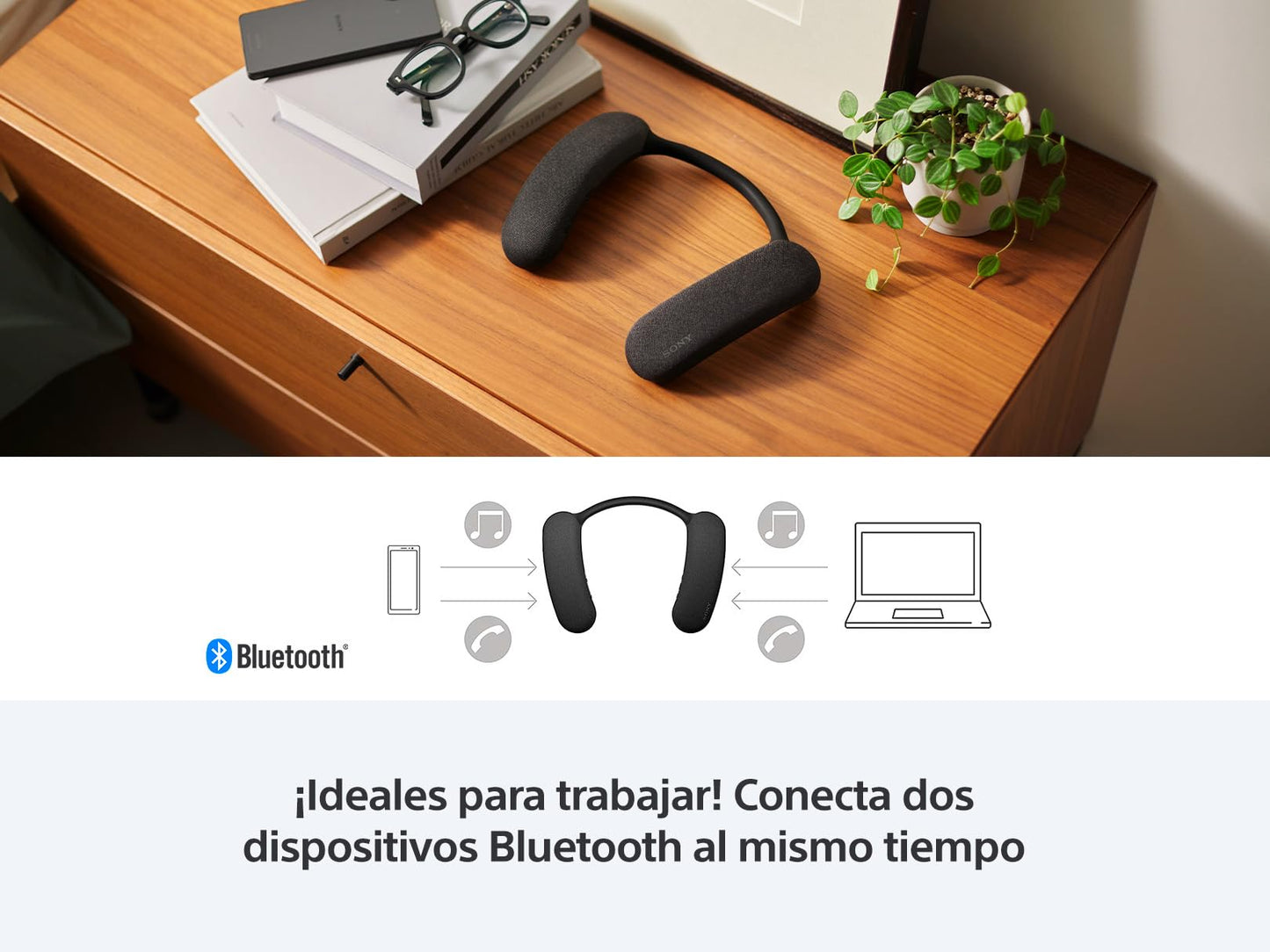 Sony BRAVIA Theater U - Altavoz inalámbrico portátil con Bluetooth, Audio de Cine en casa Personalizado, compatibilidad de Juegos, micrófono Incorporado, duración de batería de 12 Horas, IPX4